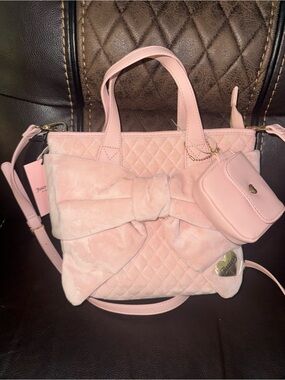 Juicy Couture Tied With A Bow Mini Tote Pink Diamond